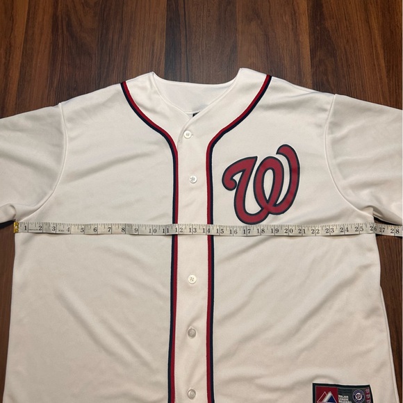 Majestic Washington nationals Jersey with Red Details - Picture 6 of 8